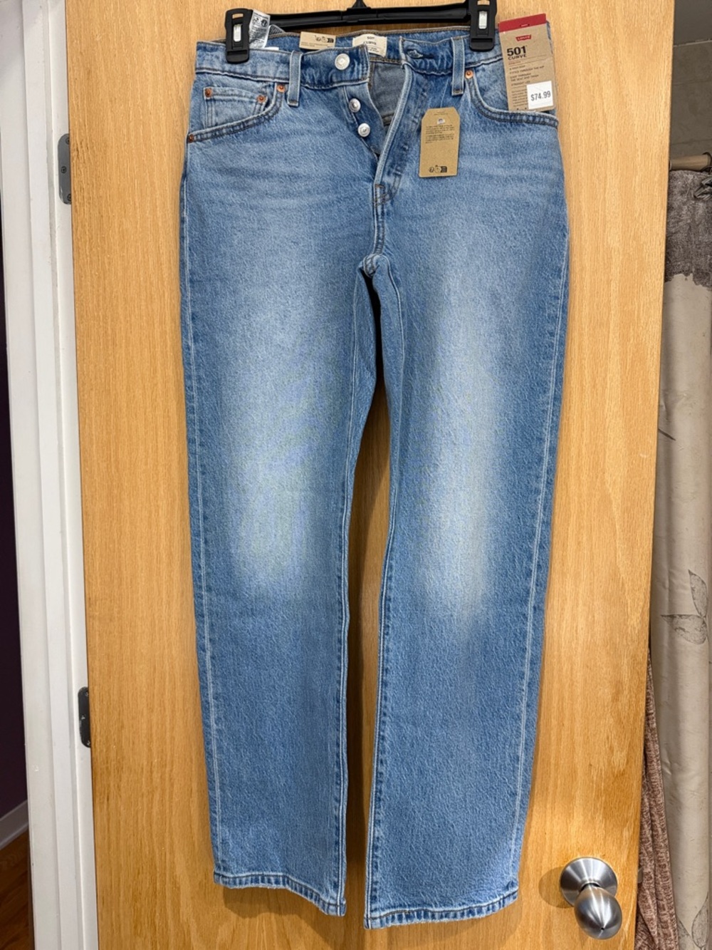 Levi's Women's Straight Leg Jeans in Light Blue